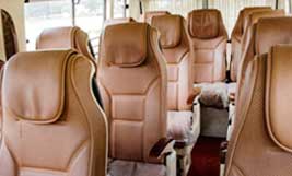 12 seater deluxe 2x1 tempo traveller hire