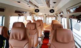 15 seater luxury pkn modified tempo traveller hire delhi