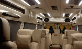 12 seater deluxe 1x1 tempo traveller hire